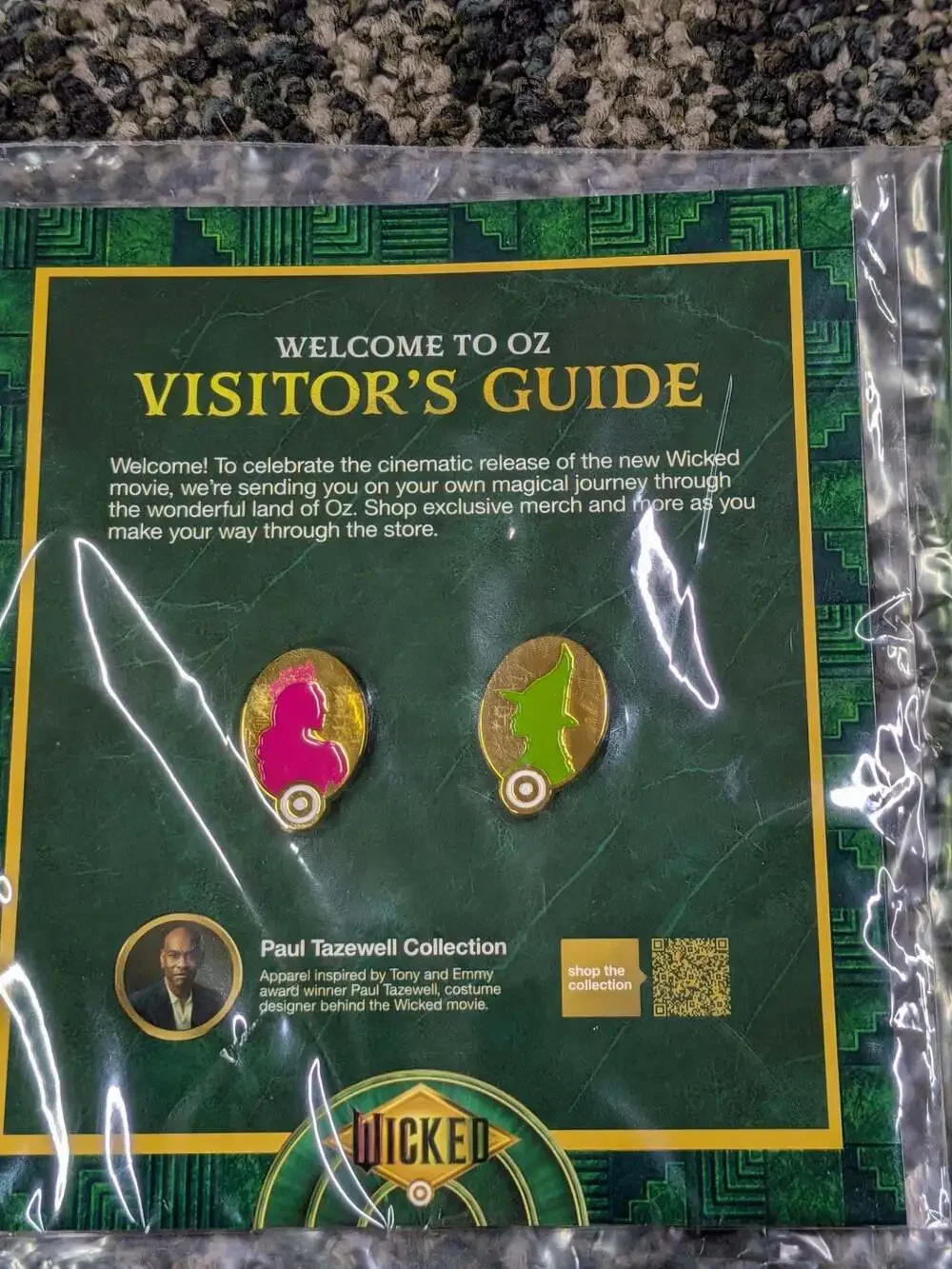 Wicked Movie Limited Edition Elphaba & Glinda 2-Piece Enamel Pin Set